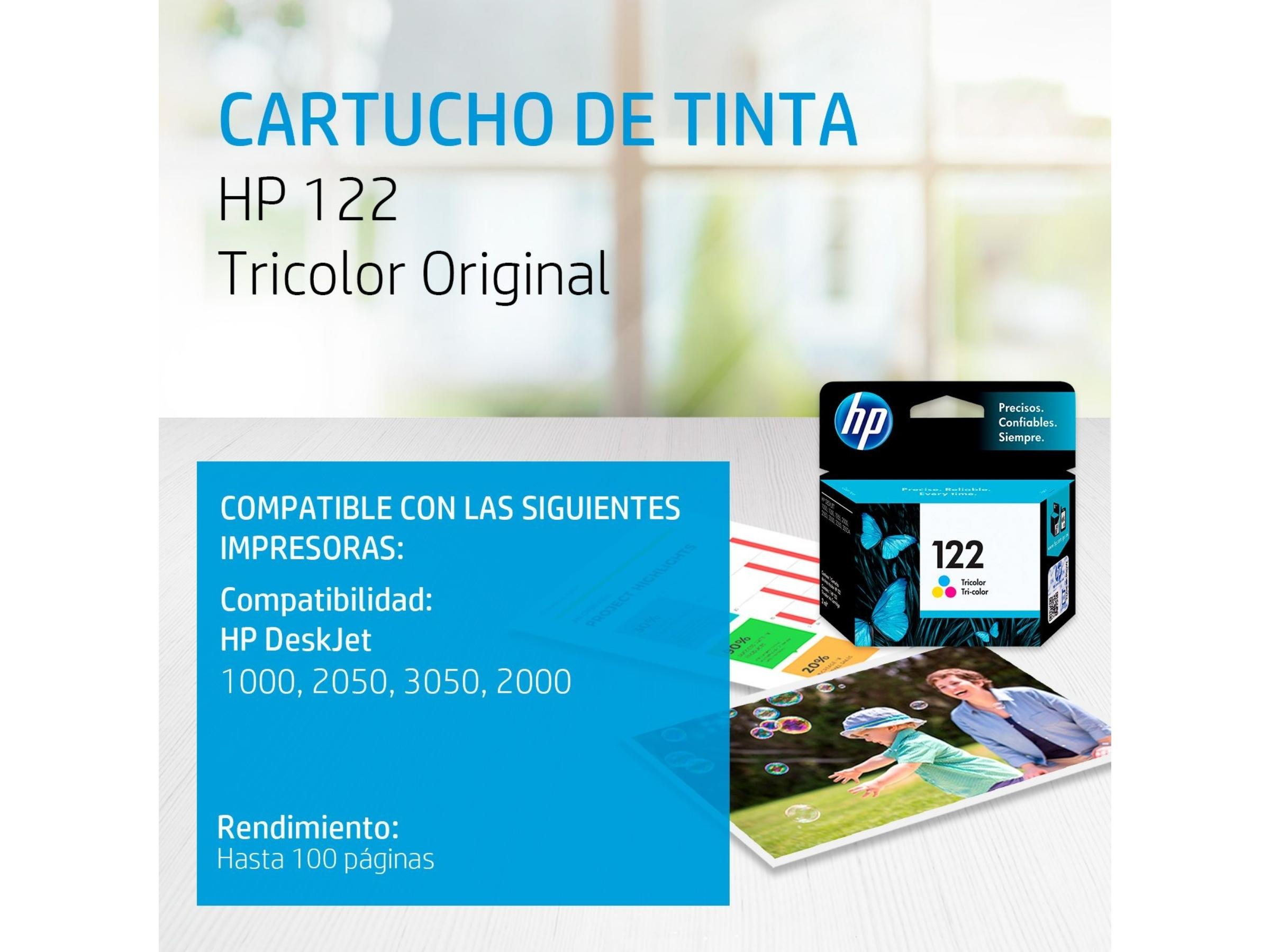 CARTUCHO DE TINTA HP 122 TRICOLOR (CH562HL) 2050/3050